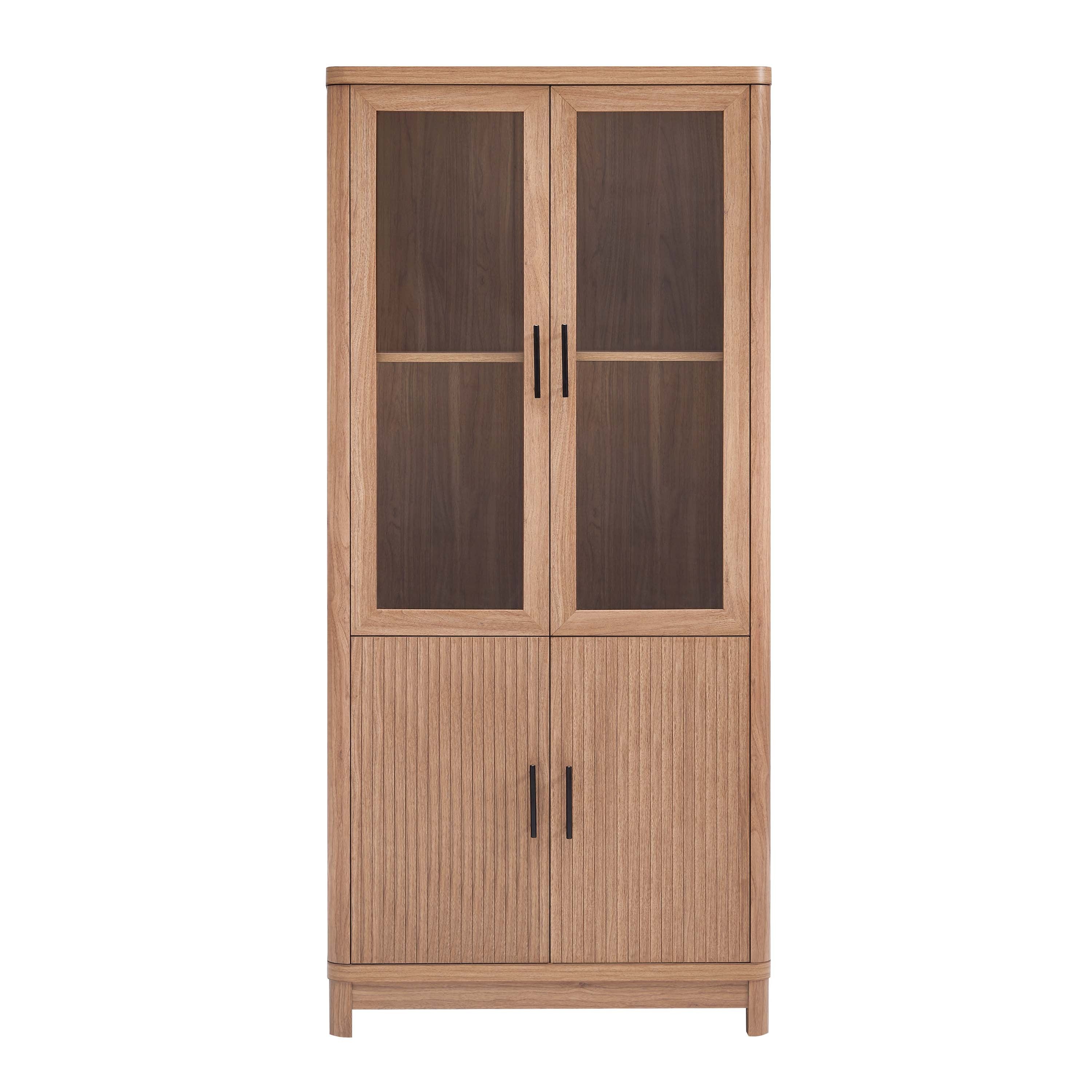 Jodie 31' Bookcase Cabinet in Maple (6-Shelf)