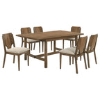 Graham Walnut Dining Table Set for Six.