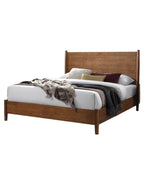 Walnut Bedroom Set with Nightstands - Mid-Century Modern Style.