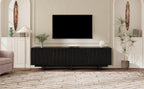 Retro Style Rustic Wood Grain TV Stand for 75' TVs.