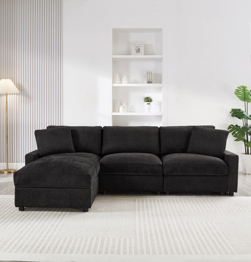 Modular Sectional Sofa with Storage for Living Room.