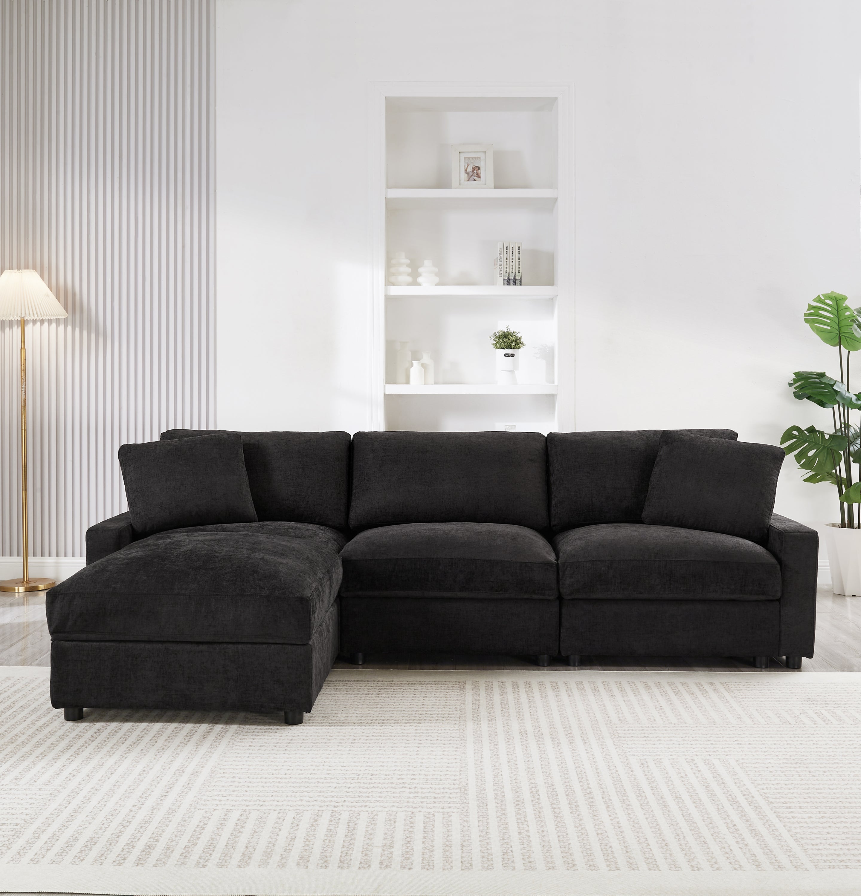 Modular Sectional Sofa with Storage for Living Room