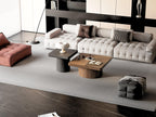 Wood Nesting Coffee Table Set for Versatile Living Room Use.