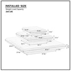 3-Piece Modular Stacking Coffee Table with Natural Look.