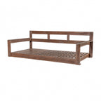 Acacia Wood Porch Swing Daybed Frame for Outdoor Relaxation.