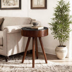 15.7-inch Round Side Table for Compact Spaces.