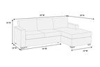 Light Gray L-Shaped Sectional Sofa for Modern Living.