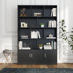 70.87' Tall Bookshelf with 10 Cubes and Cabinet.