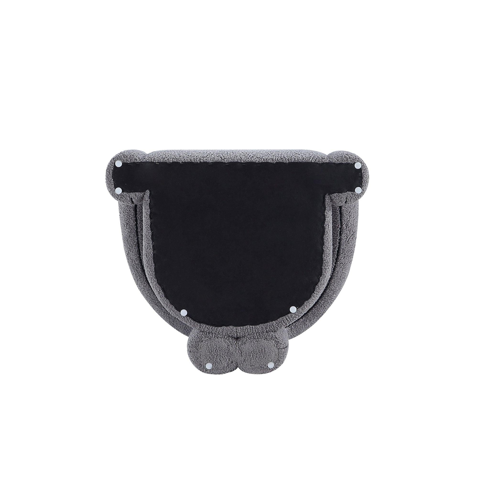 Darian Boucle Lounge Chair in Gray.