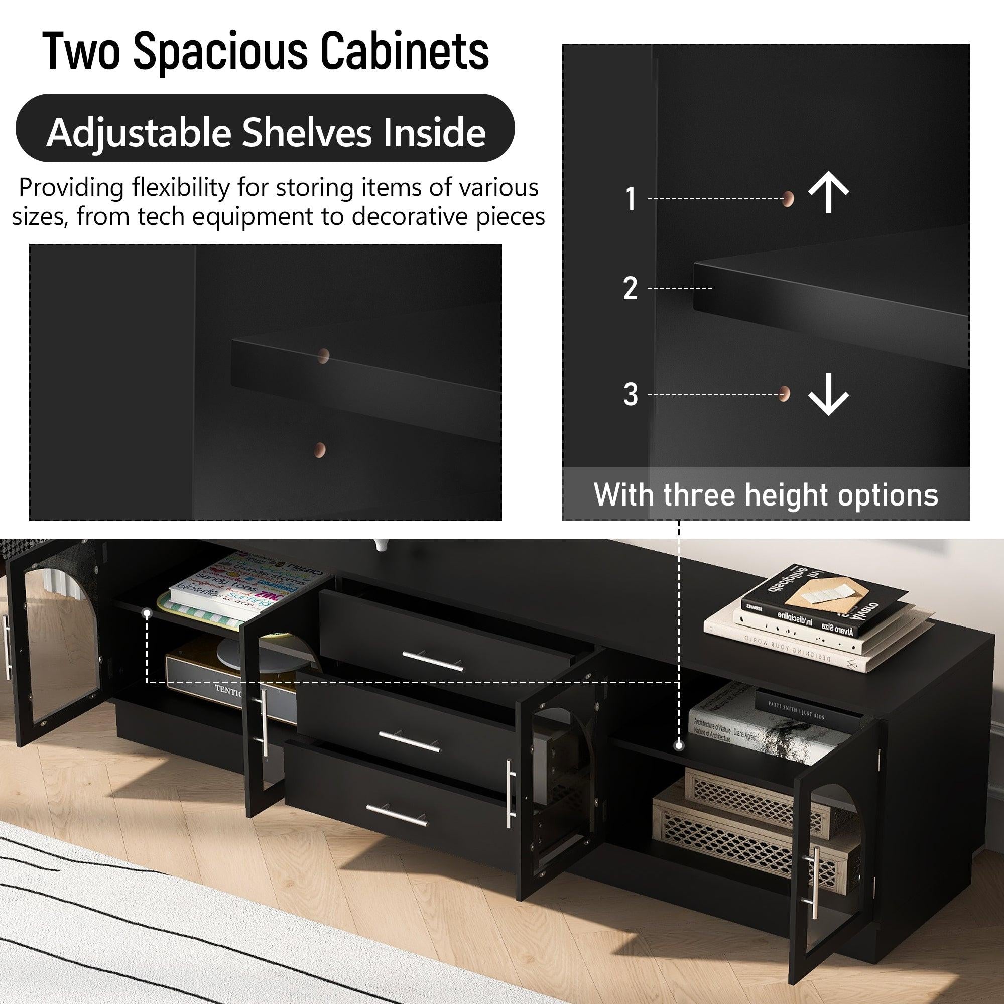 68.9'' Modern Minimalist TV Stand for TVs up to 75 Inches.