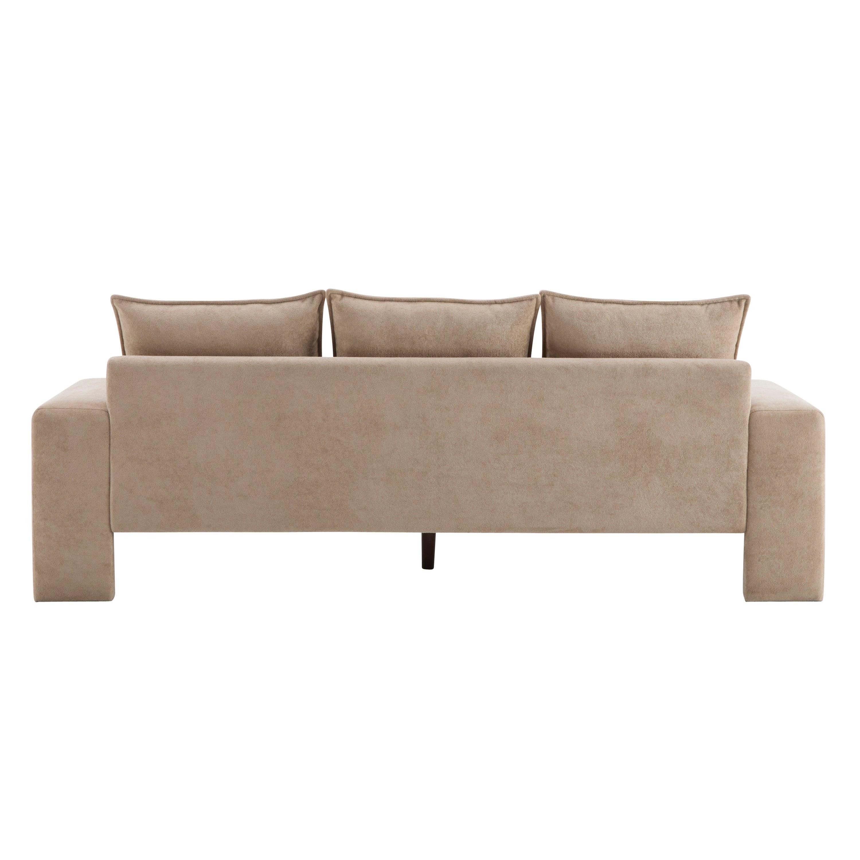 Algora 84.5 in. Modern Velvet Sofa for 3 Seating.