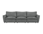 Gray Chenille Sleeper Sofa - Eaden Power Sofa.