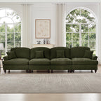 Mid Century 4 Seater Sofa with Flared Arms and Skirts.