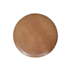Solid Wood Leather Accent Stool for Modern Bedrooms.