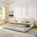 Queen Size Upholstered Bed Frame - Modern Minimalist Design.