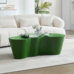 50 Inch Green Fiberglass Coffee Table for Living Room.