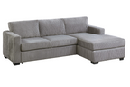 Light Gray L-Shaped Sectional Sofa for Modern Living.