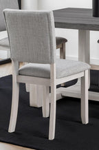 Transitional Dining Set with Upholstered Chairs for Dining Room.