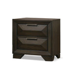 Espresso Finish 3PC Bedroom Set with Queen Bed & Nightstands.