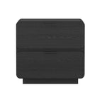 Chrystie 26' Nightstand in Black (2-Drawer)
