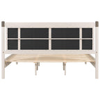 Solid Wood King Bed with Heavy Duty Support.