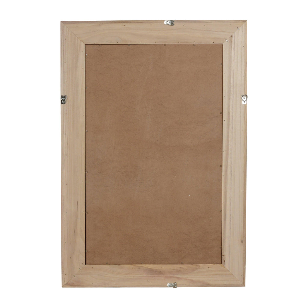 Rattan Solid Wood Frame Mirror for Home Decor.