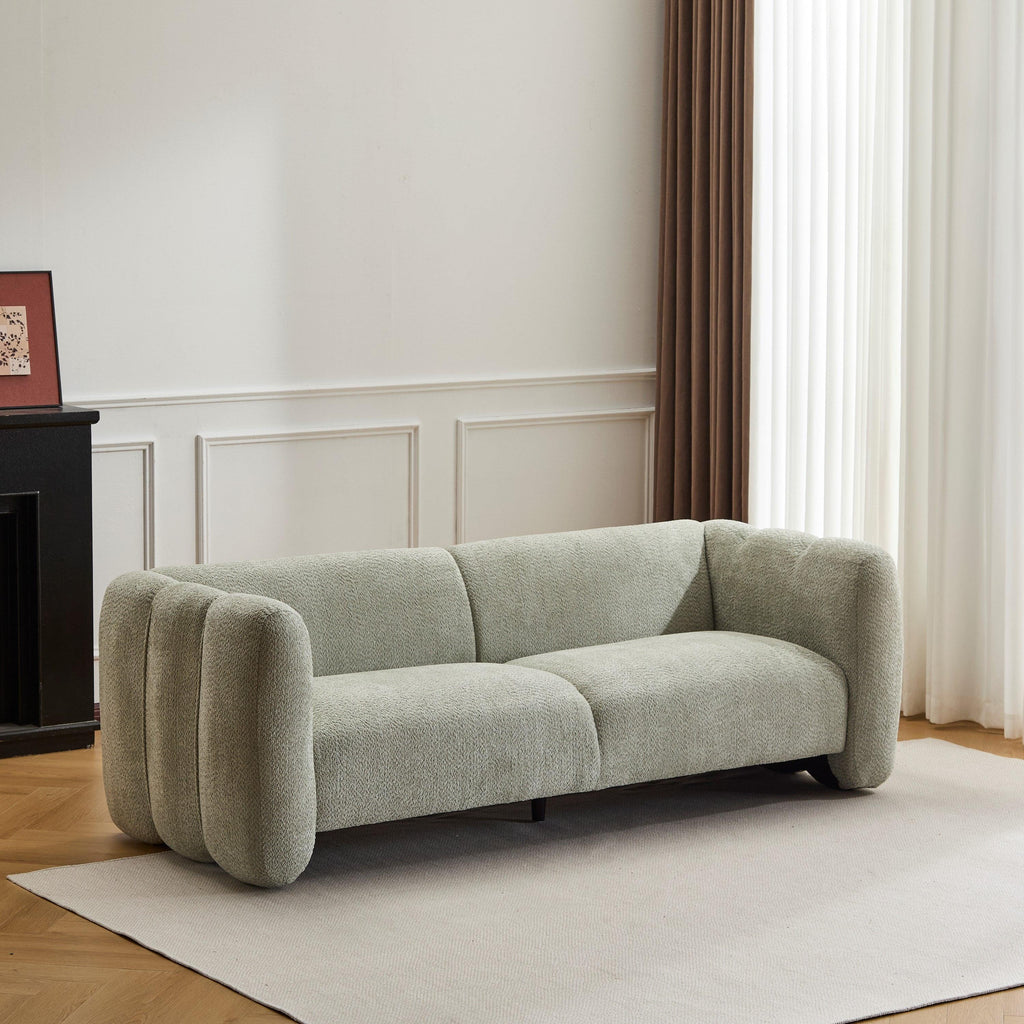 Tonson Light Green 3-Seater Boucle Sofa for Any Space.