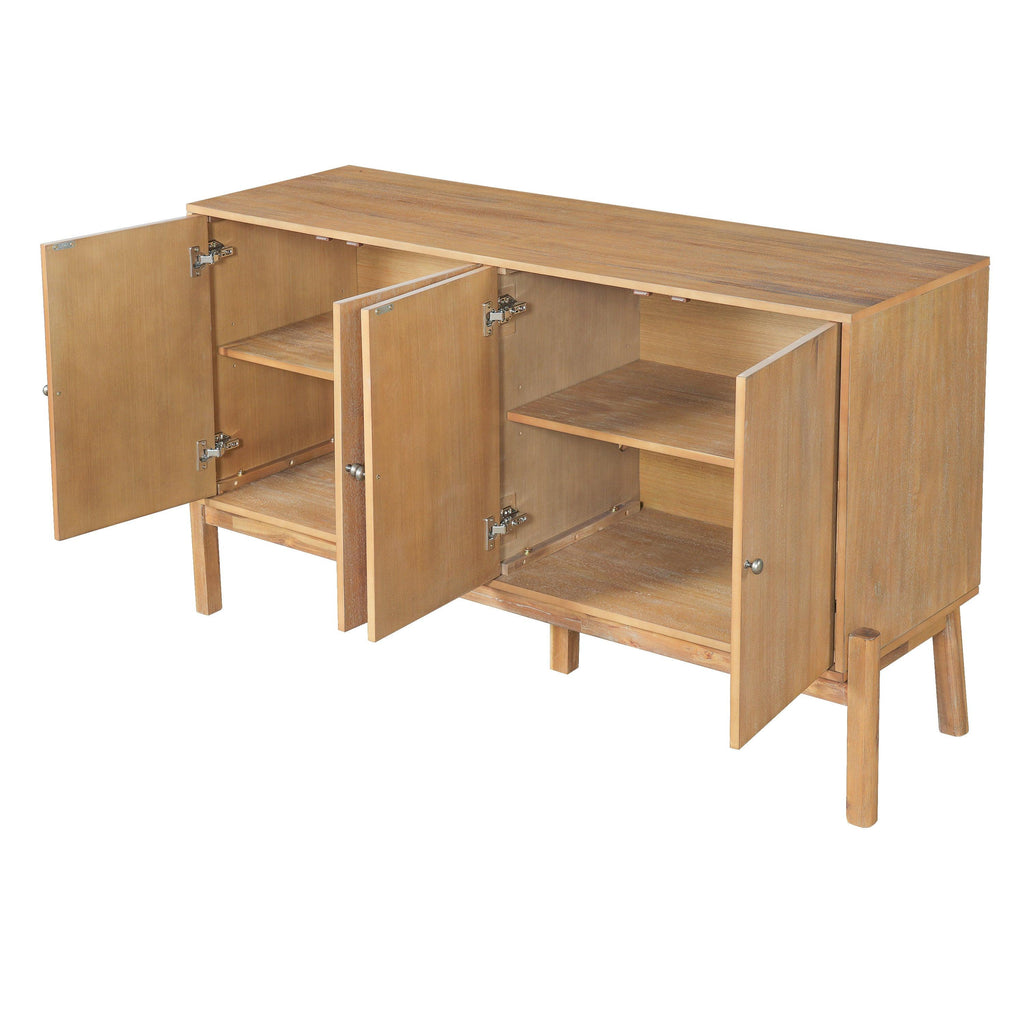 Vintage Sideboard Cabinet with 4-Door Storage.