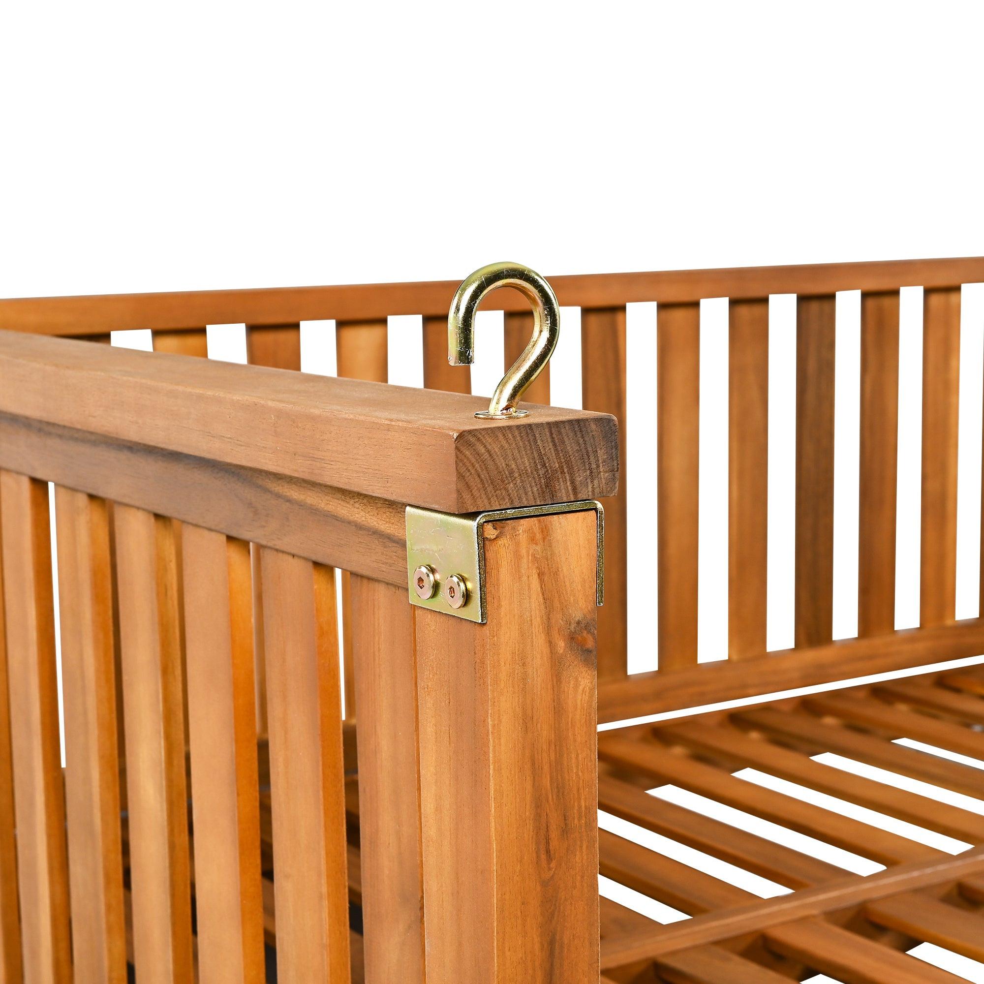 TOPMAX Twin Size Garden Swing Bed for Outdoor Relaxation.