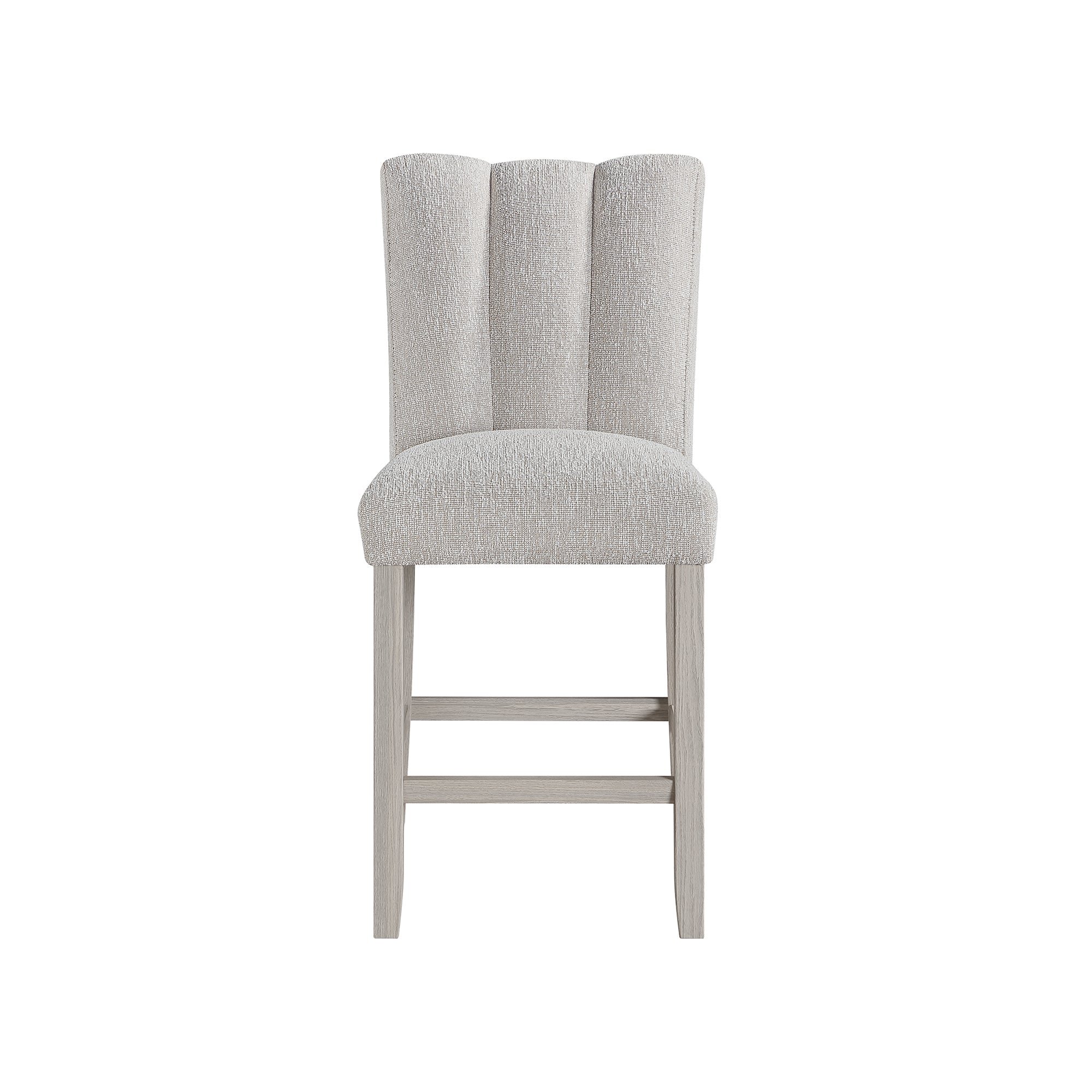 Magaly Beige Solid Wood Modern Bar Stools - Set of 2