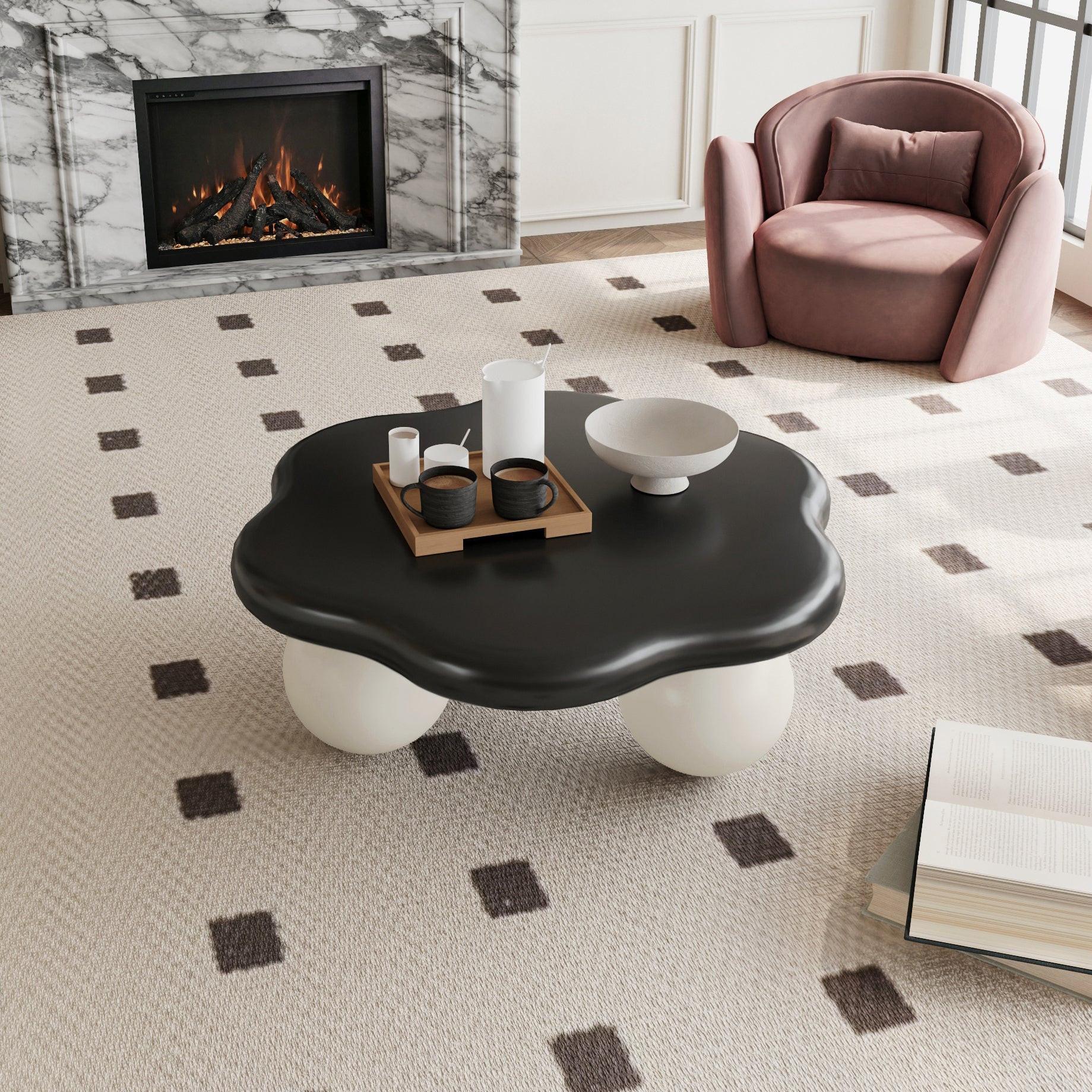 35' Cloud Shaped Coffee Table for Small Apartments.