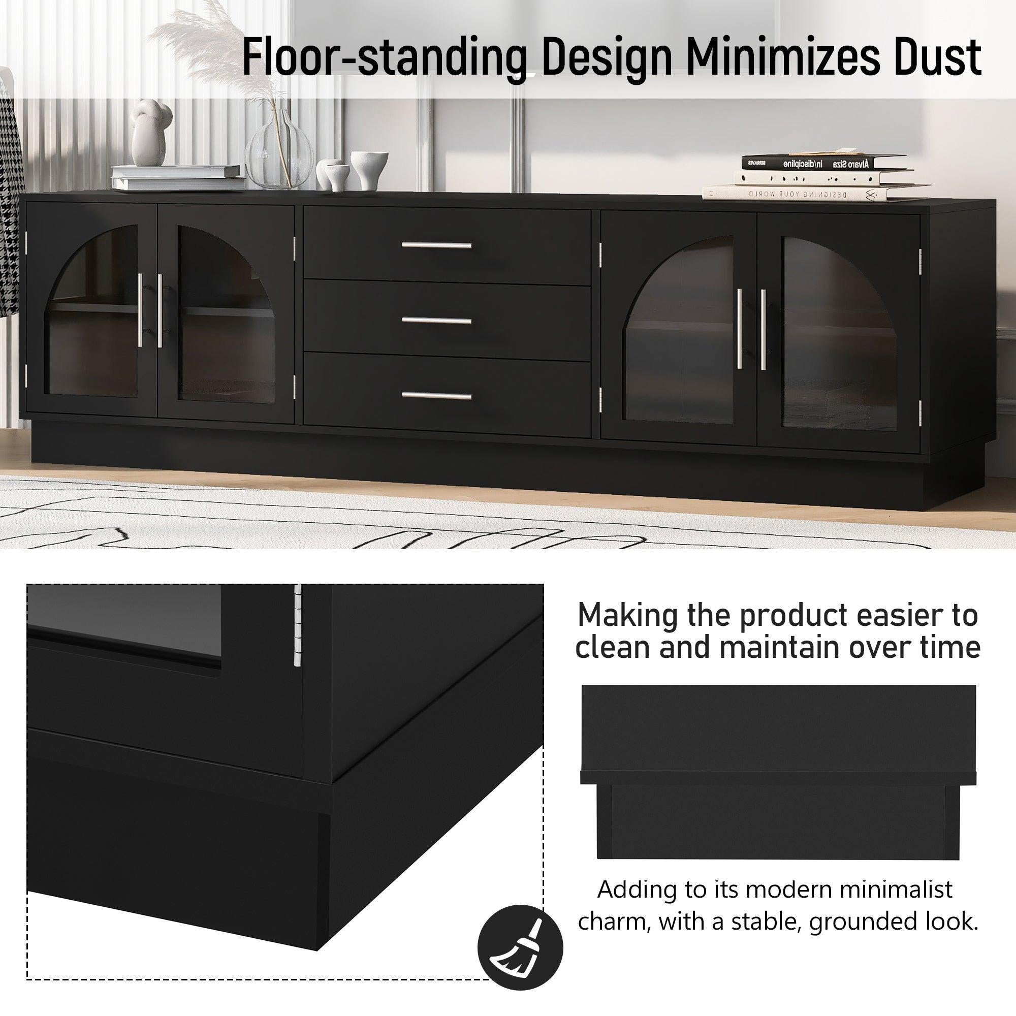68.9'' Modern Minimalist TV Stand for TVs up to 75 Inches.