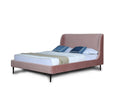 Mid-Century Full Bed in Blush and Black.