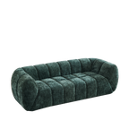 Chenille Foam Sofa - Modern Quilted Design for Comfort.