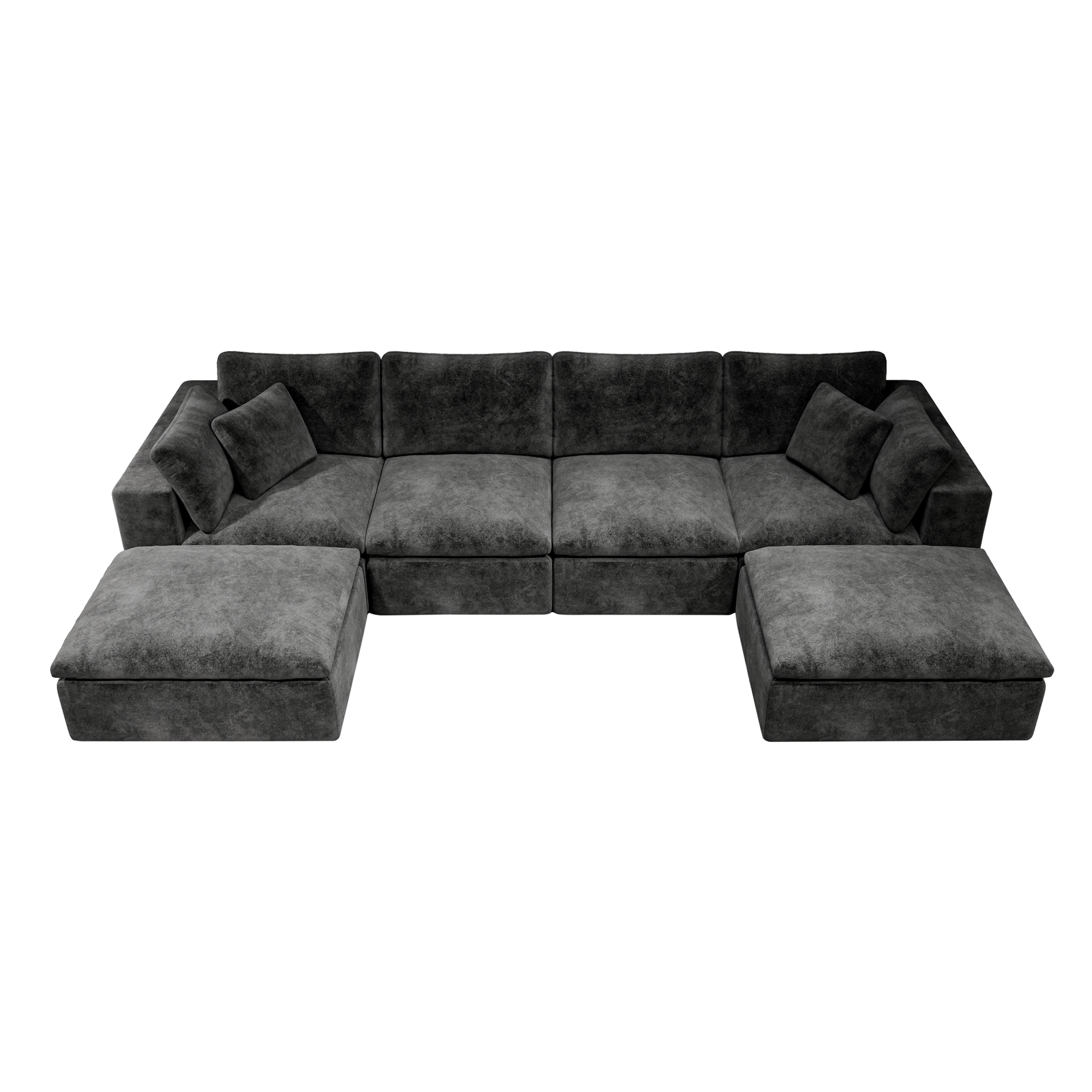 Modular Sectional Sofa Grey - Comfy & Stylish Couch.
