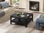 Farmhouse Coffee Table with Soft Rounded Profile.