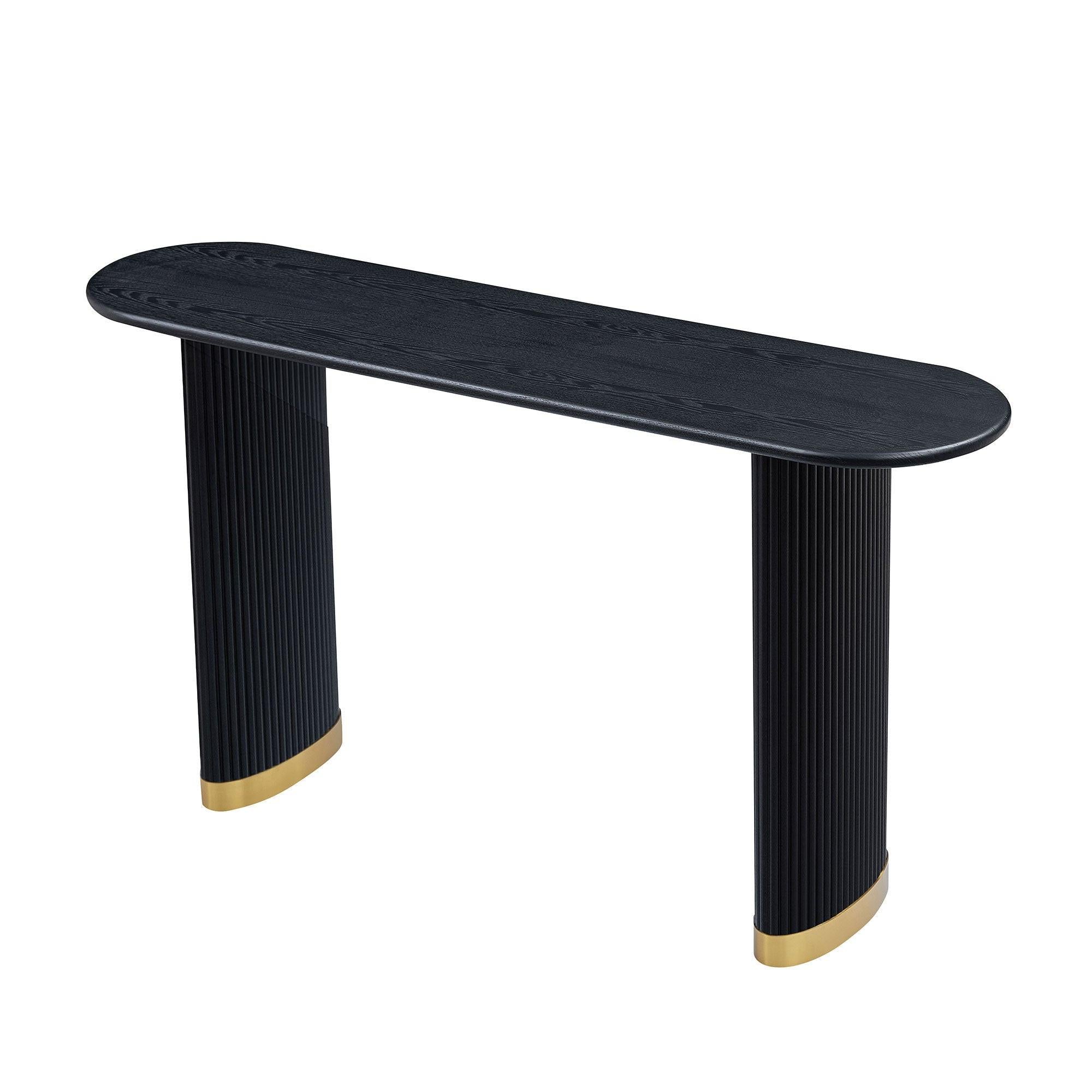 Modern Entryway Console Table with Unique Design.