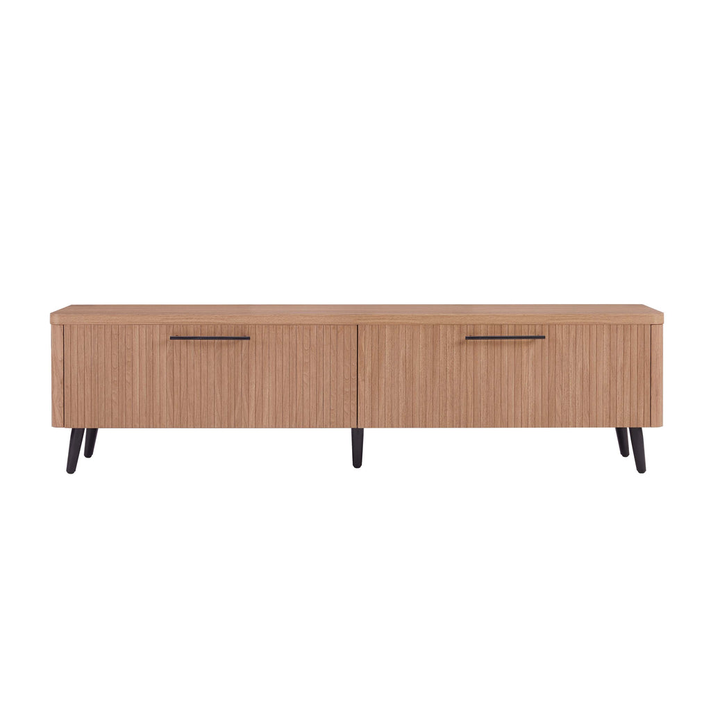 Jodie 69' Fluted TV Stand in Maple