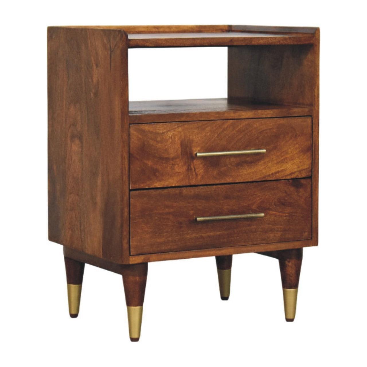 Artisan Solid Wood Camden Bedside Table.