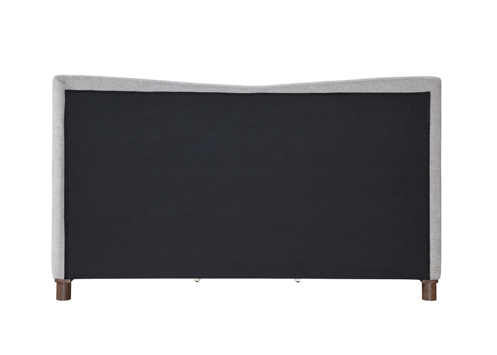 Melbourne Gray Chenille Eastern King Bed Frame.