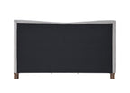 Melbourne Gray Chenille Eastern King Bed Frame.