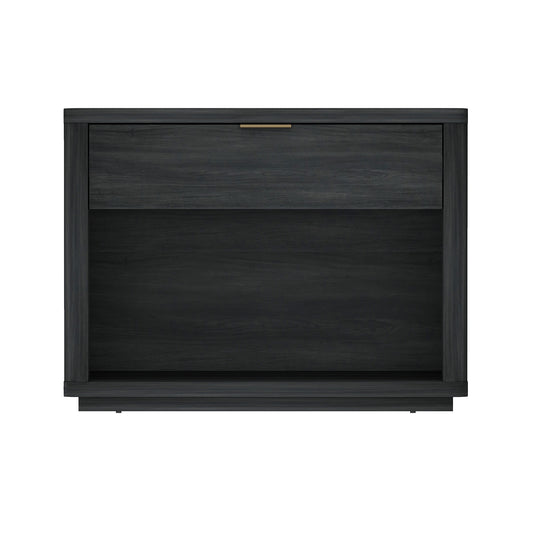 Evelyn 32' Nightstand in Charcoal Gray (1-Drawer)