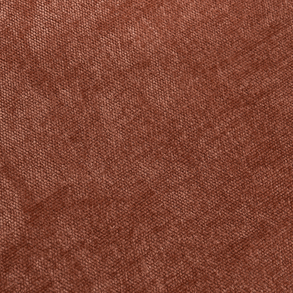 Detailed texture of the orange chenille fabric on the Convertible Sofa Bed Recliner - 3-in-1, offering a soft and cozy finish.