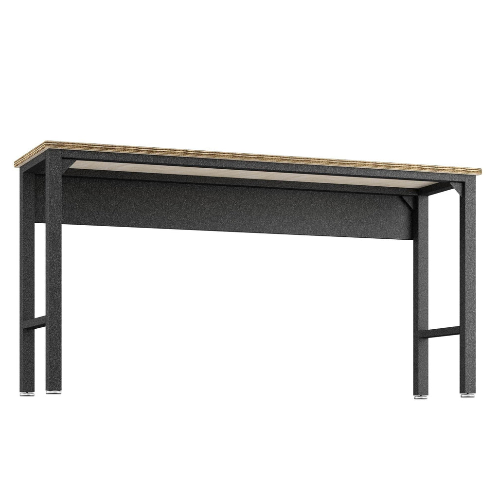 Dark Gray Metal Garage Table | Durable Workspace Solution.