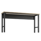 Dark Gray Metal Garage Table | Durable Workspace Solution.