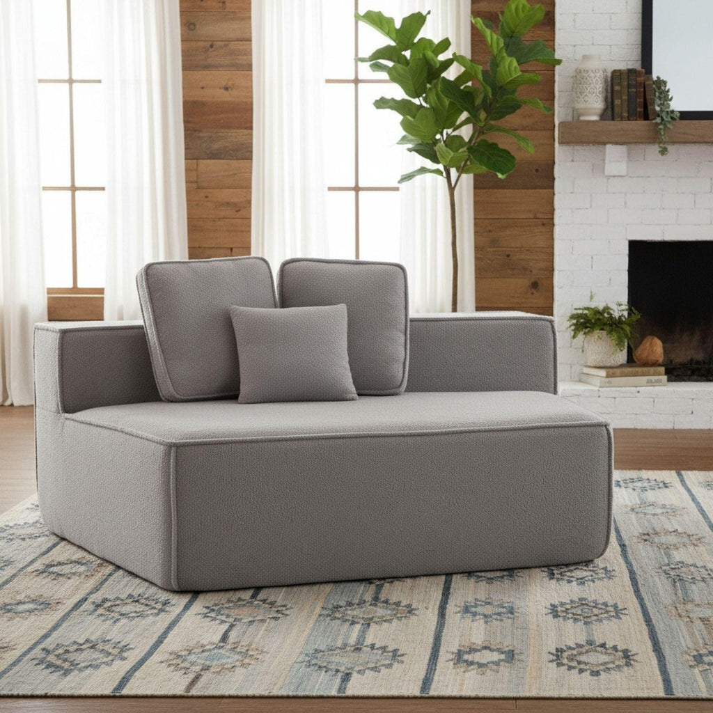 Teddy Fabric Single Sofa Chair for Cozy Interiors.