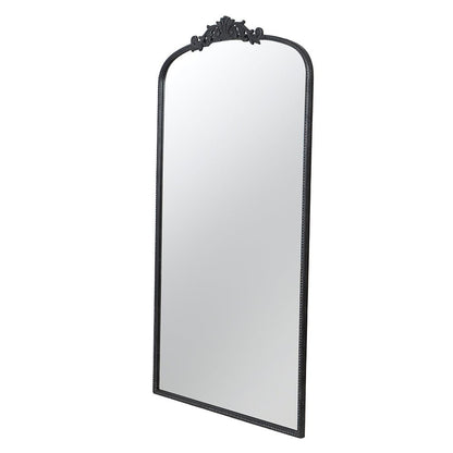 66" x 36" Full Length Mirror, Arched Mirror Hanging or Leaning Against Wall, Large Black Mirror for Living Room - Groovy Boardz