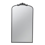 66" x 36" Full Length Mirror, Arched Mirror Hanging or Leaning Against Wall, Large Black Mirror for Living Room - Groovy Boardz