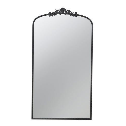 66" x 36" Full Length Mirror, Arched Mirror Hanging or Leaning Against Wall, Large Black Mirror for Living Room - Groovy Boardz