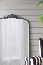 66" x 36" Full Length Mirror, Arched Mirror Hanging or Leaning Against Wall, Large Black Mirror for Living Room - Groovy Boardz
